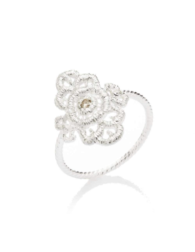 Anillo "Mona Lisa" en Plata mit Brillant