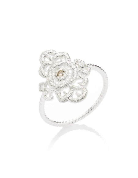 Anillo "Mona Lisa" en Plata mit Brillant