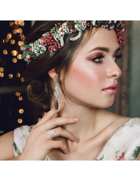 Anillo "Mona Lisa" en Plata mit Brillant