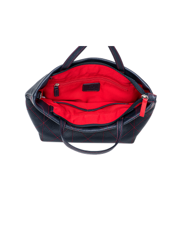 Bolso Pienza con asa azul y rojo