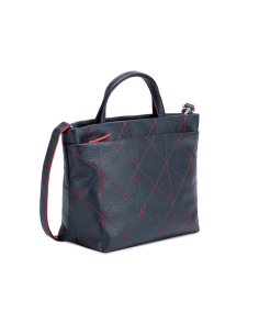 Bolso Pienza con asa azul y rojo 2