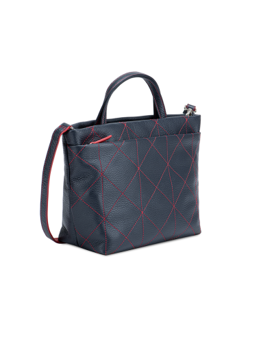 Bolso Pienza con asa azul y rojo
