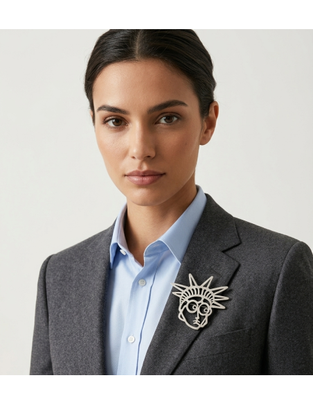 Broche Libertad Ilustrada