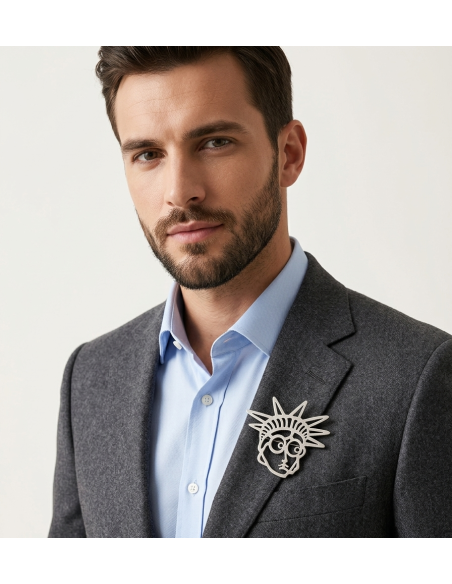 Broche Libertad Ilustrada