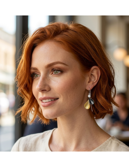 Golden Eclipse Earrings