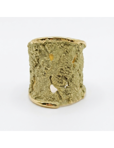 Anillo Intenzza Verde Dorado