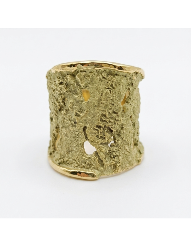 Intenzza Gold Green Ring