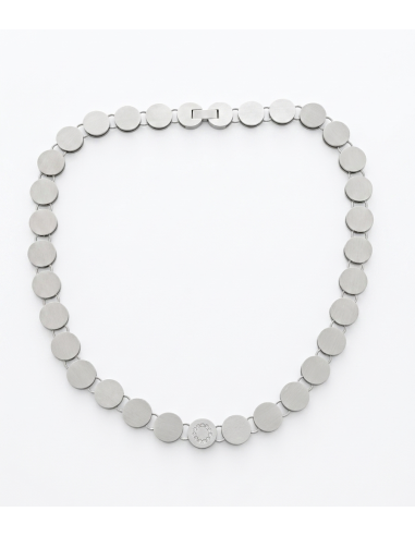 Collar Acero con Diamantes