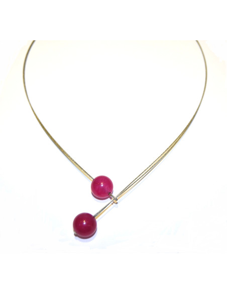 Ball-Ball Fuchsia Pendant