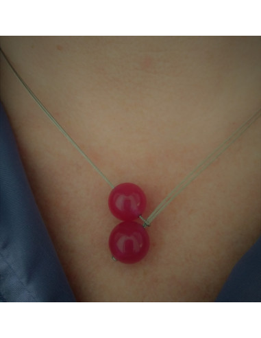 Ball-Ball Fuchsia Pendant