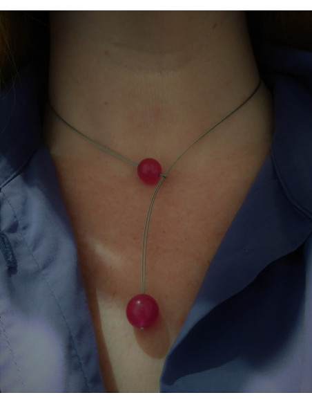 Ball-Ball Fuchsia Pendant