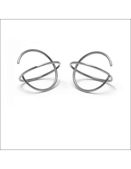 Pendientes Orbit Acero