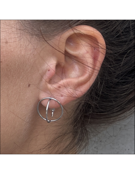 Orbit Steel Earrings