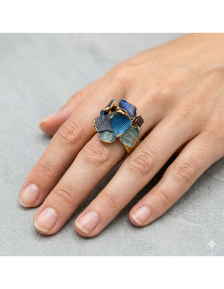 Anillo Summum Azul Pequeño