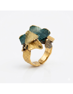 Summum Liquen Green Small Ring 2