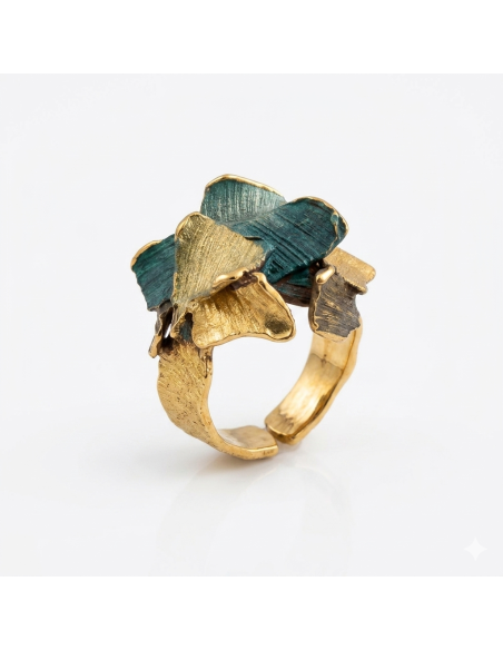 Summum Liquen Green Small Ring