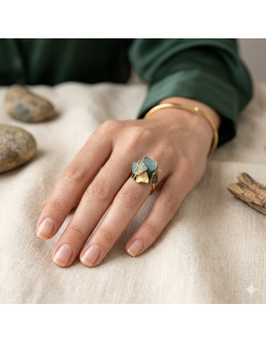Summum Liquen Green Small Ring