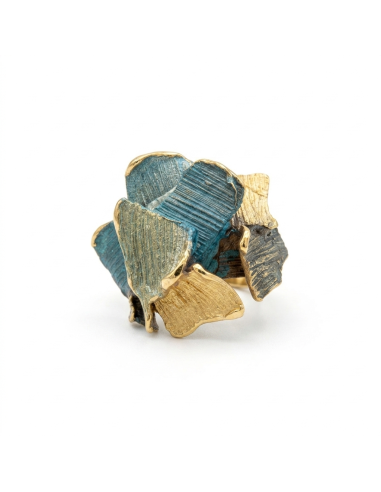 Anillo Summum Verde Liquen Pequeño